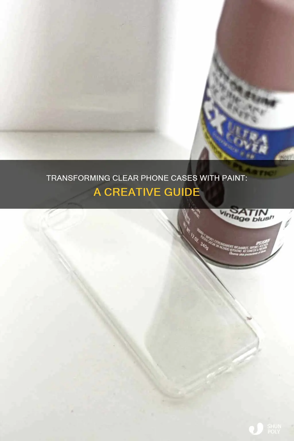 how to paint a clear plastic phone case