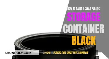 Transforming Clear Plastic Containers: Painting Them Black