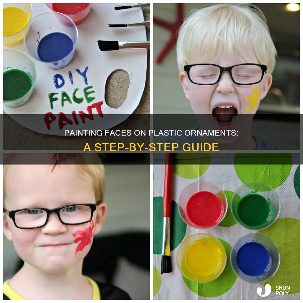 how to paint a face on a plastic ornement