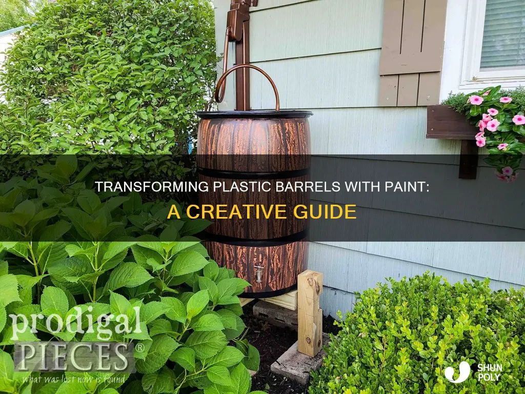 how to paint a plastic barrel