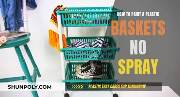 Transform Plastic Baskets with Paint, No Spray Required