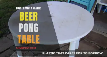 Transforming Your Beer Pong Table: Painting Plastic