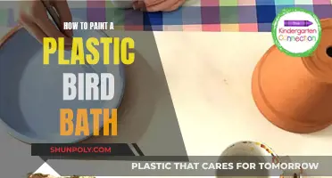 Transforming a Plastic Bird Bath with Paint
