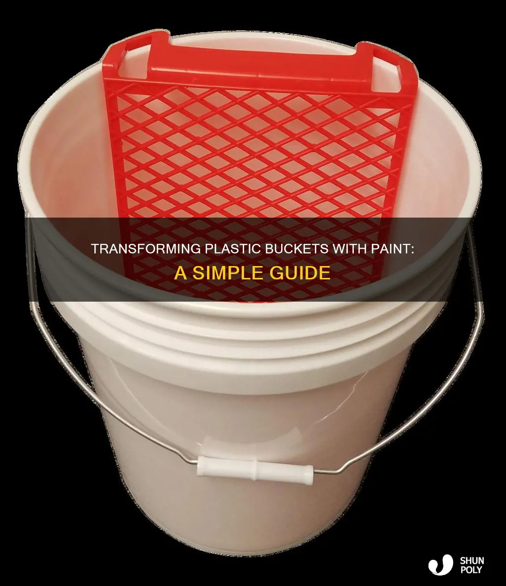 how to paint a plastic bucket