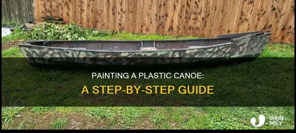 how to paint a plastic canoe