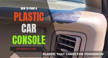 Painting a Car Console: Plastic Prep and Perfect Finish