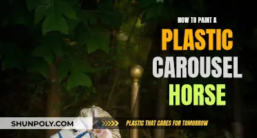 Transforming a Plastic Carousel Horse with Paint