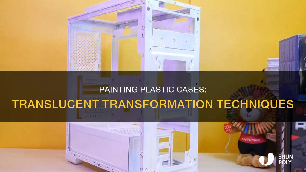 how to paint a plastic case translucent