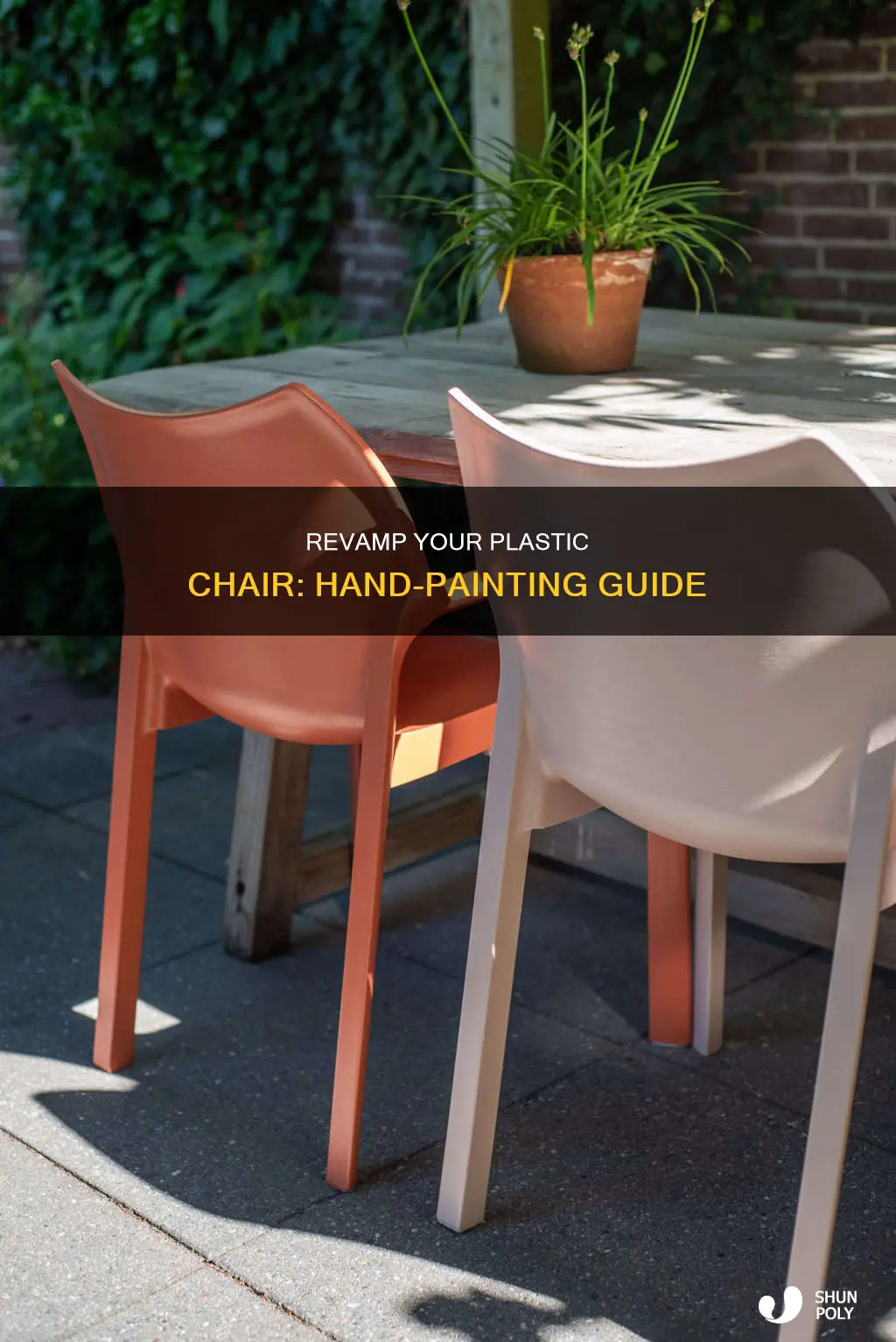 how to paint a plastic chair by hand