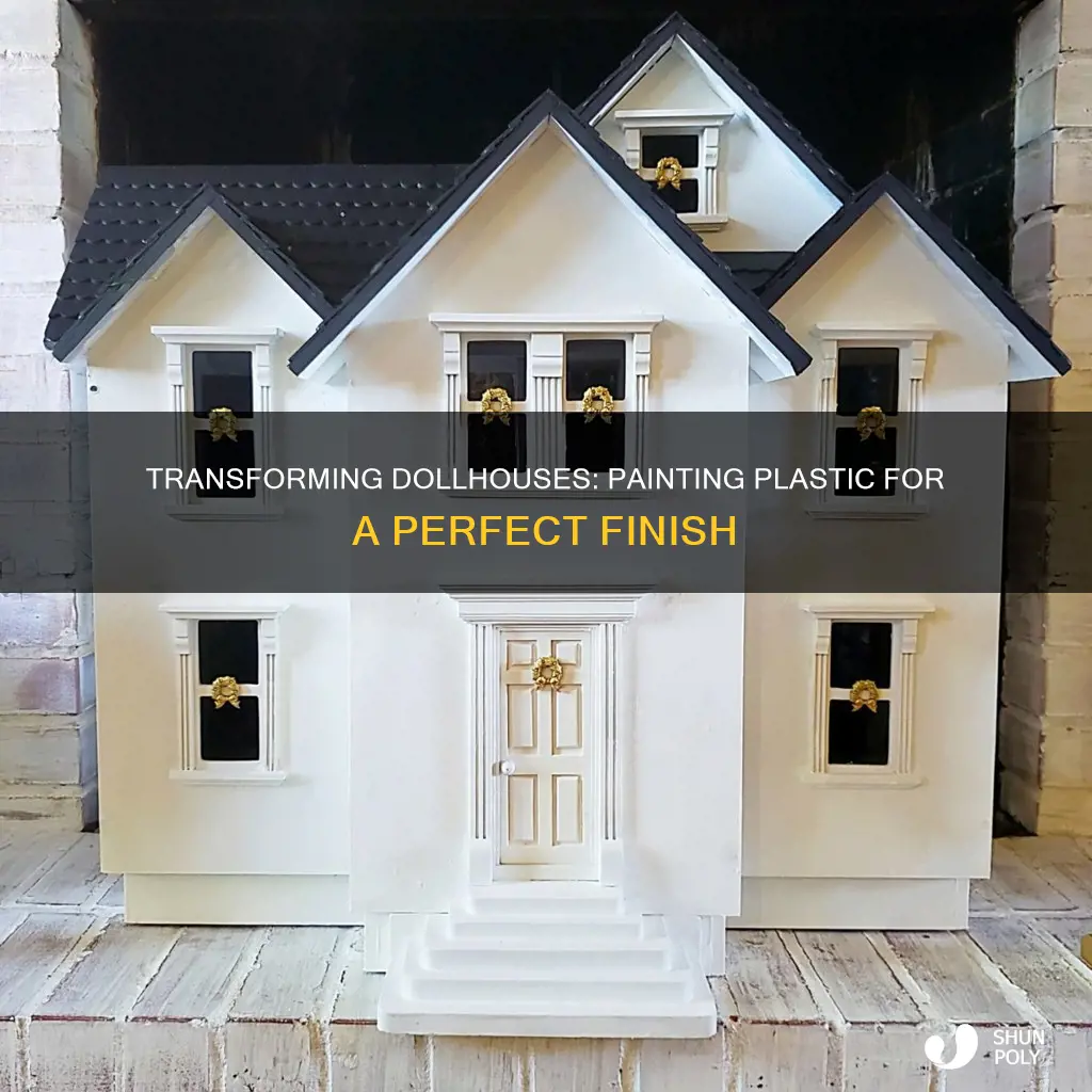 how to paint a plastic dollhouse