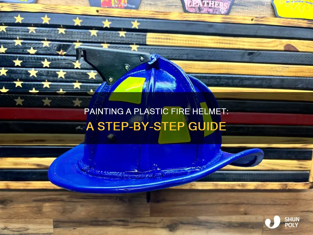 how to paint a plastic fire helmet