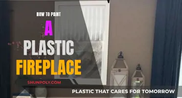Transforming a Plastic Fireplace with Paint