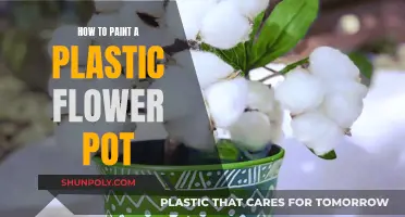 Transforming Plastic Flower Pots with Paint