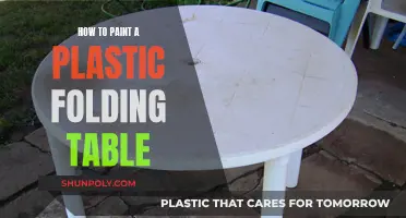 Transform Your Plastic Folding Table with Paint