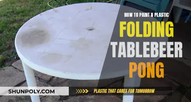 Transform Your Plastic Folding Table with Beer Pong Art