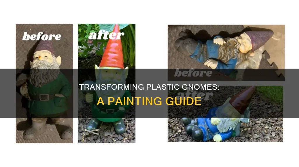 how to paint a plastic gnome