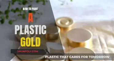Transforming Plastic: Achieving a Perfect Gold Paint Finish