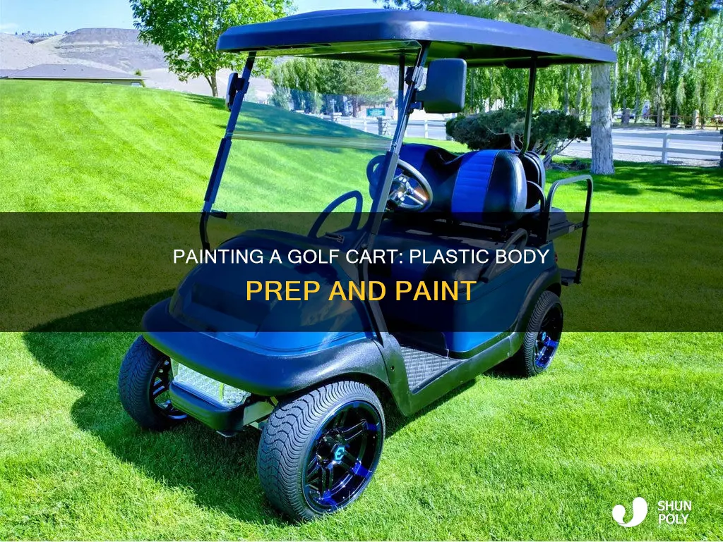 how to paint a plastic golf cart body
