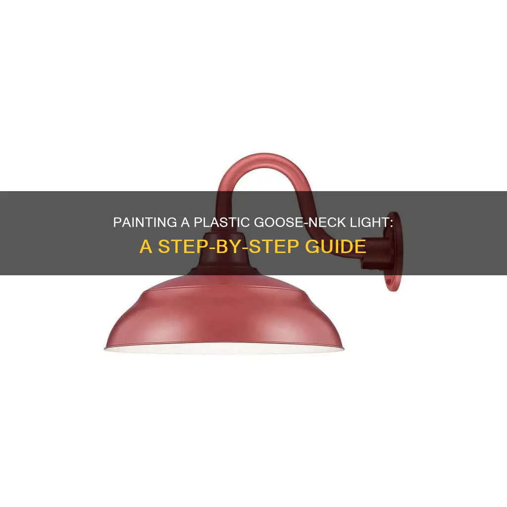 how to paint a plastic goose neck light