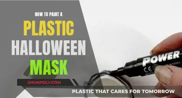 Transforming Plastic Halloween Masks with Paint