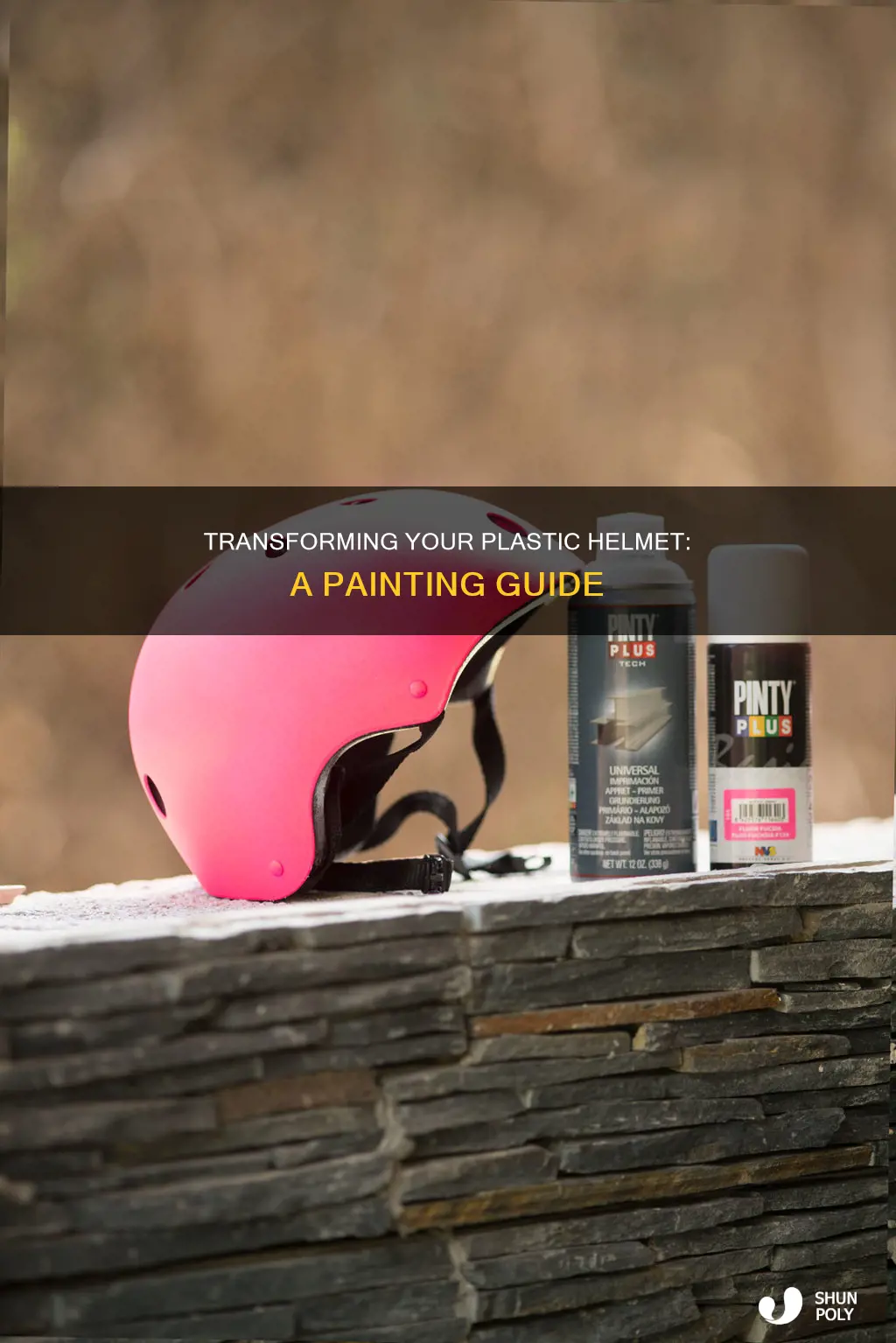 how to paint a plastic helmet