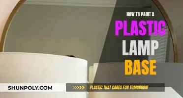 Transforming a Plastic Lamp Base with Paint
