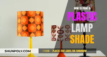 Transforming a Plastic Lamp Shade with Paint