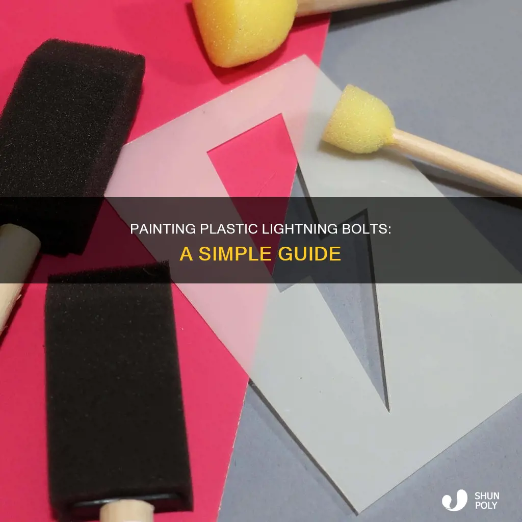 how to paint a plastic lightning bolt