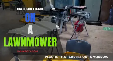 Painting a Lawn Mower: Plastic Care and Customization