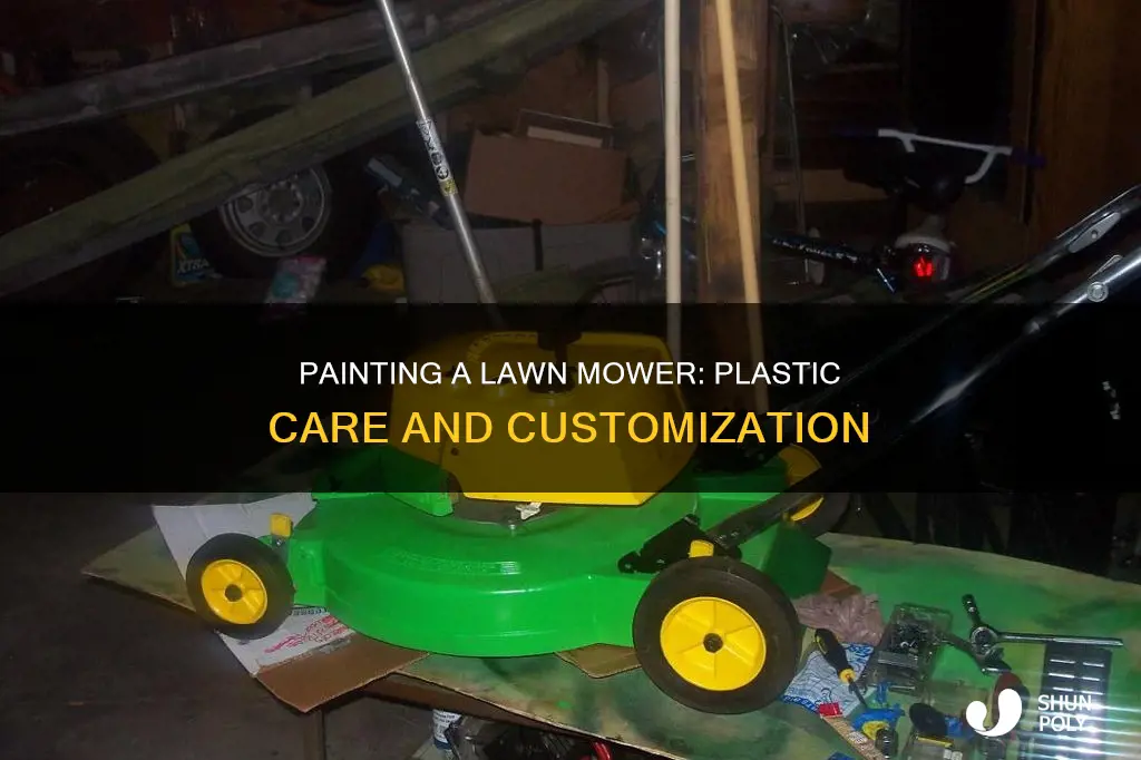 how to paint a plastic on a lawnmower