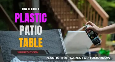 Refresh Your Plastic Patio Table with Paint