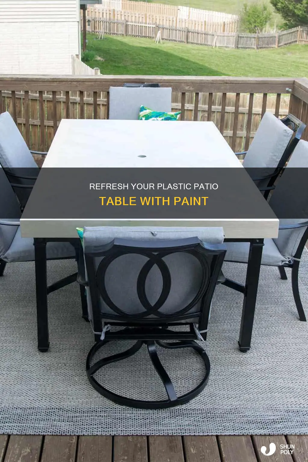 how to paint a plastic patio table