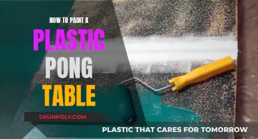 Transform Your Plastic Pong Table with Paint