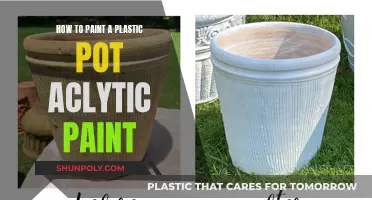 Transform Plastic Pots with Acrylic Paint