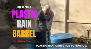 Transforming Plastic Rain Barrels with Paint