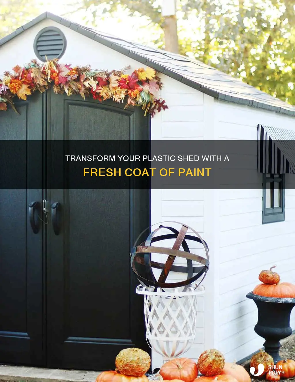 how to paint a plastic shed