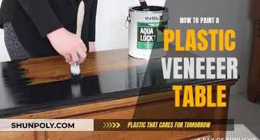 Transforming Plastic Veneer Tables with Paint