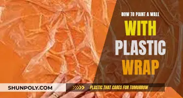 Wall Art: Plastic Wrap Painting Technique