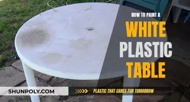 Transforming a White Plastic Table with Paint