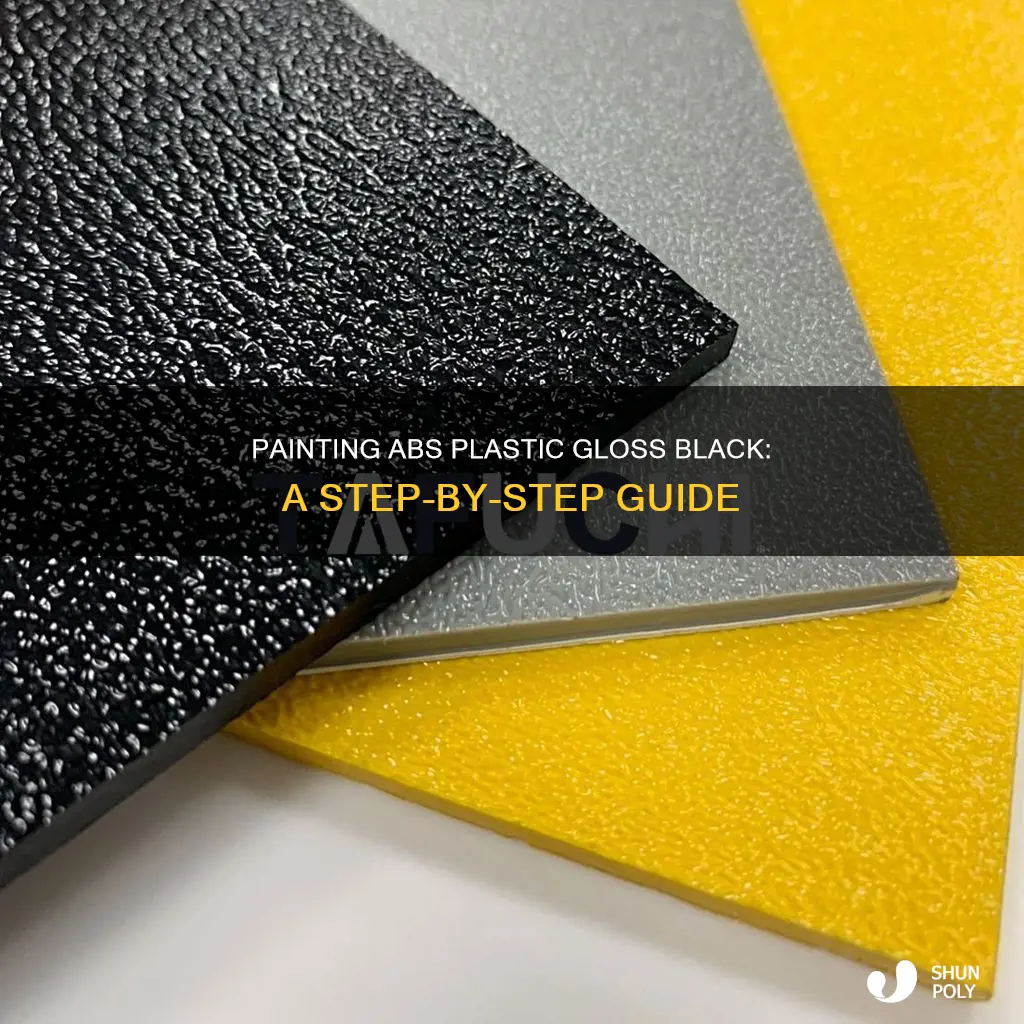 how to paint abs plastic gloss black