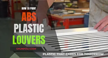 Painting ABS Plastic Louvers: A Step-by-Step Guide