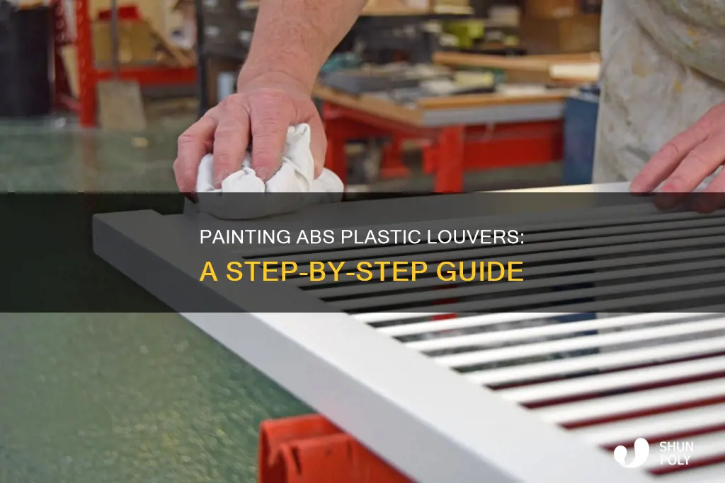 how to paint abs plastic louvers