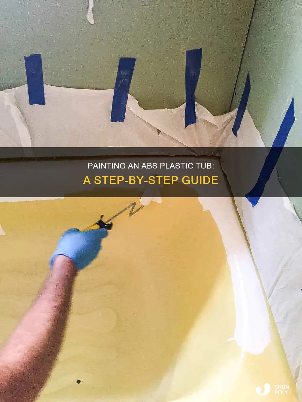 how to paint abs plastic tub