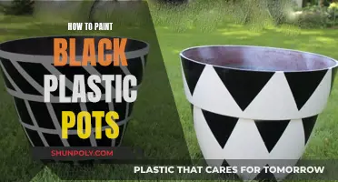 Transform Black Plastic Pots with Paint: A Simple Guide
