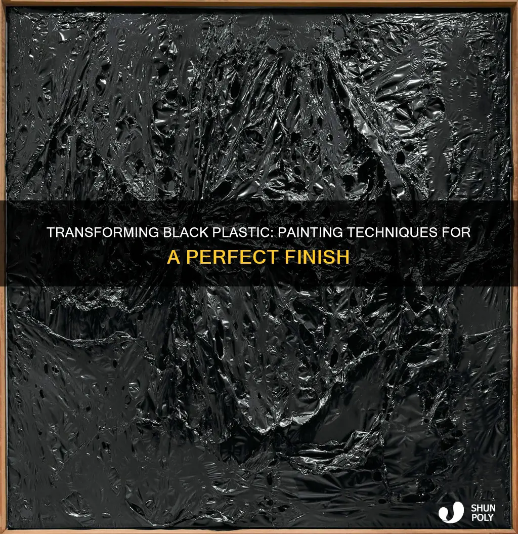 how to paint black plastic