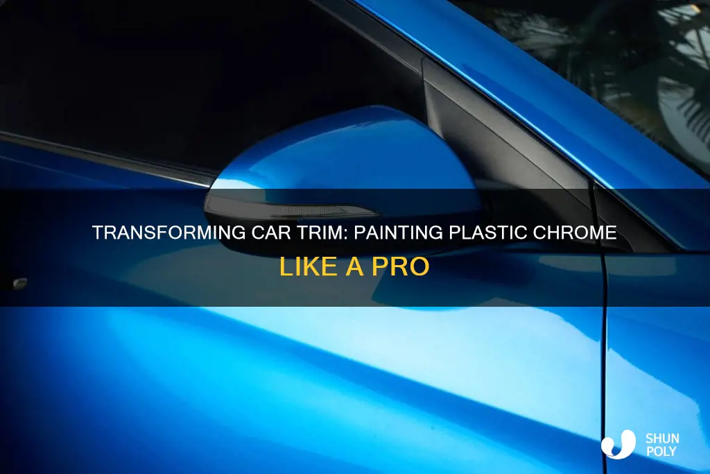 how to paint car trim plastic chrome trim