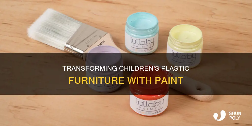 how to paint child plastic furniture