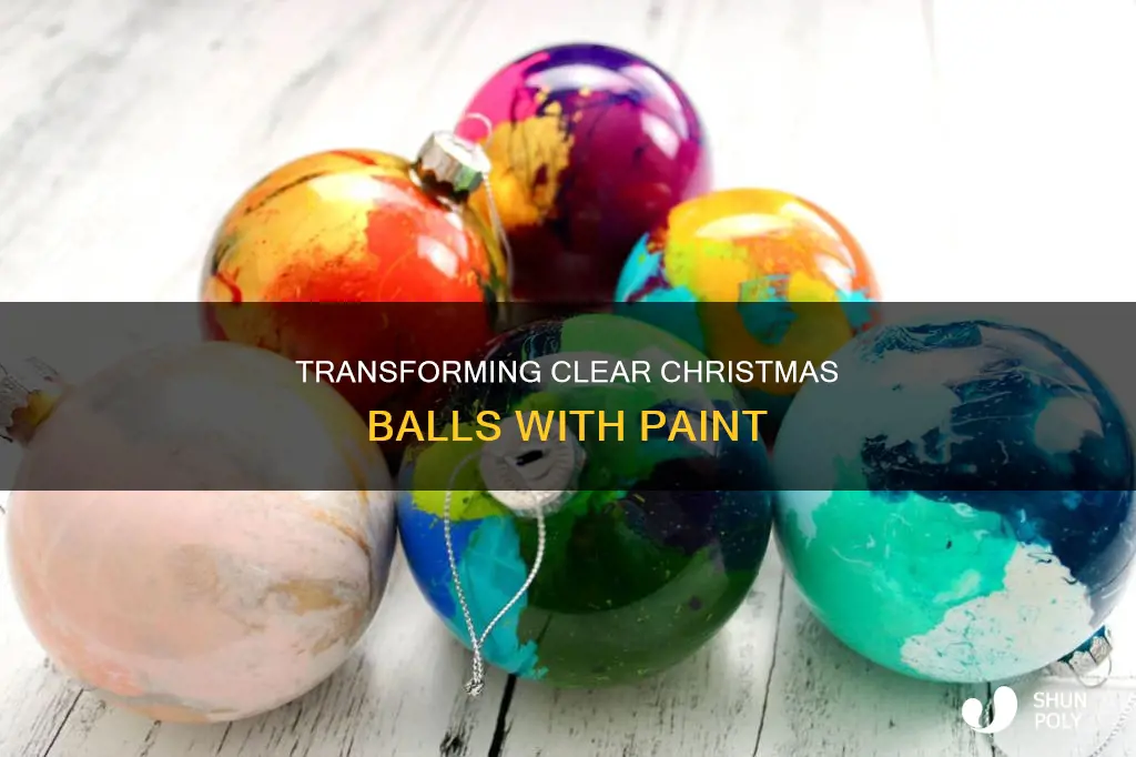 how to paint clear plastic christmas balls