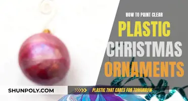 Transforming Clear Plastic Ornaments with Paint this Christmas