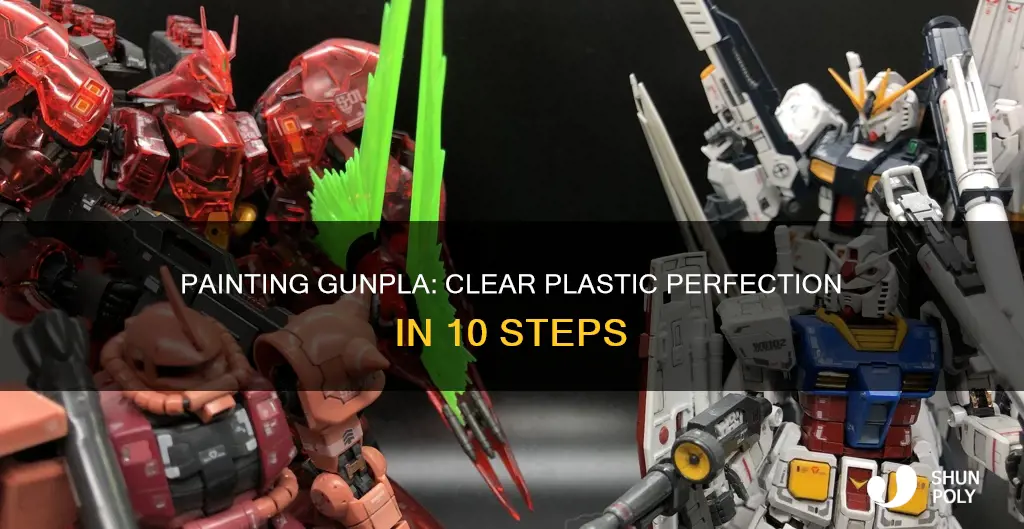 how to paint clear plastic gunpla